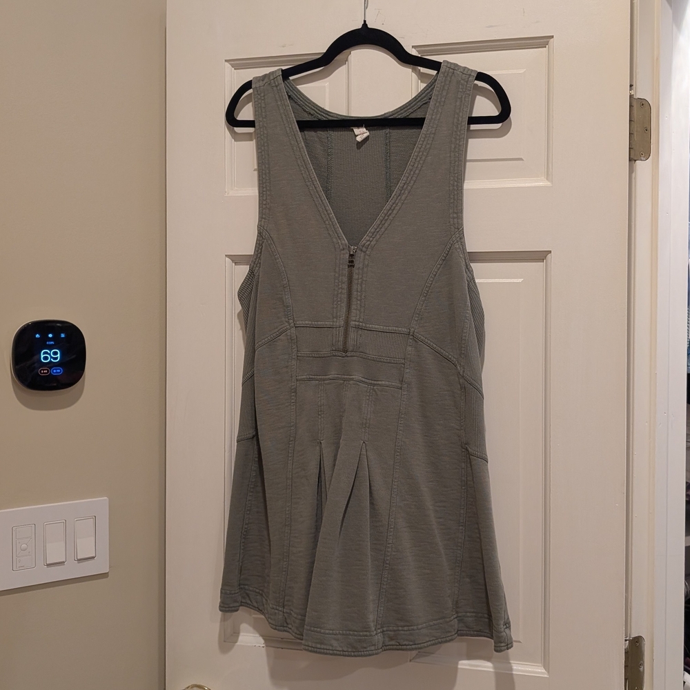 Daily Practice by Anthropologie Practice Squad Mini Dress Color Moss Size Large